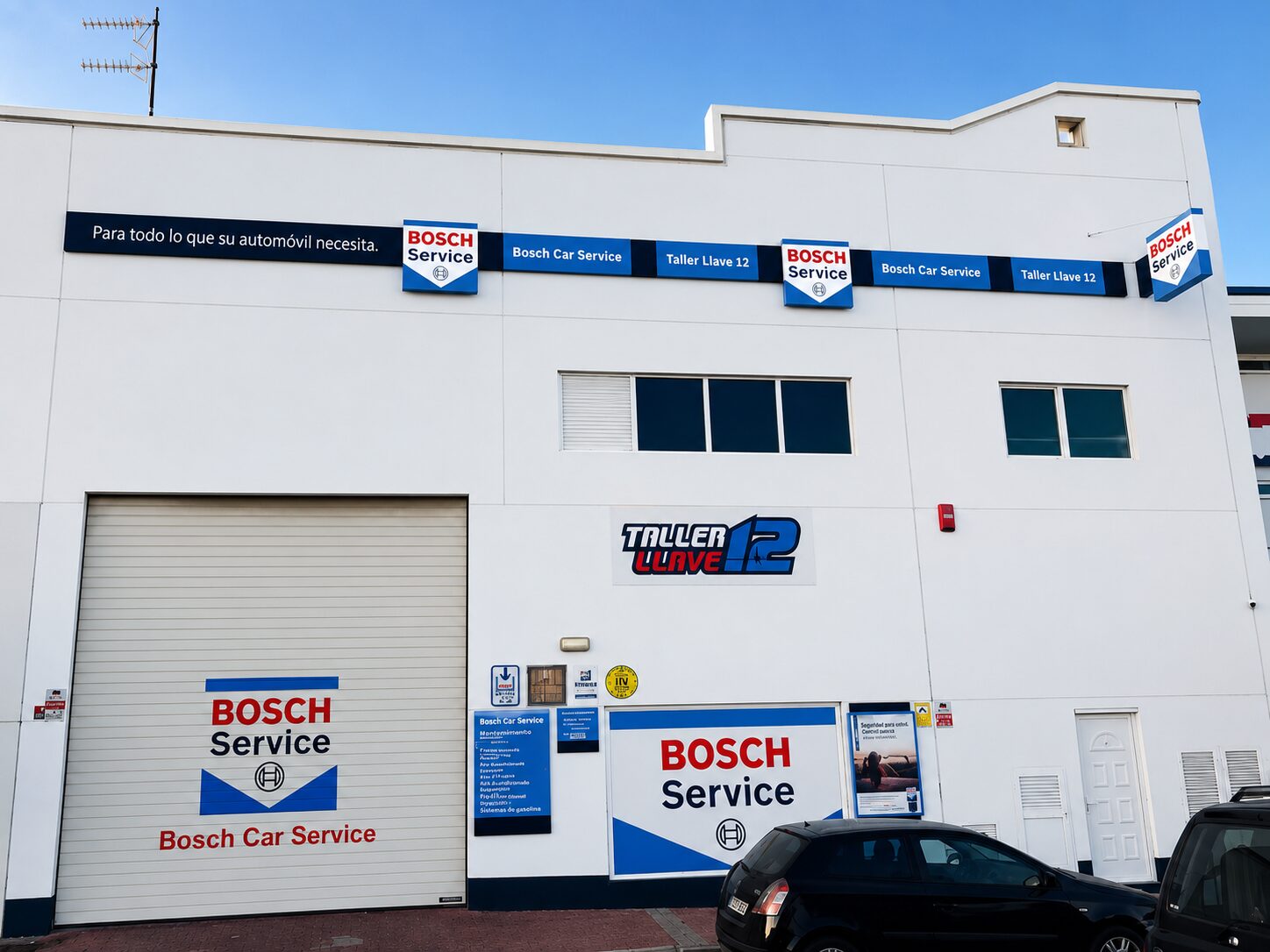 Fachada del Taller Llave 12, Bosch Car Service en Arrecife